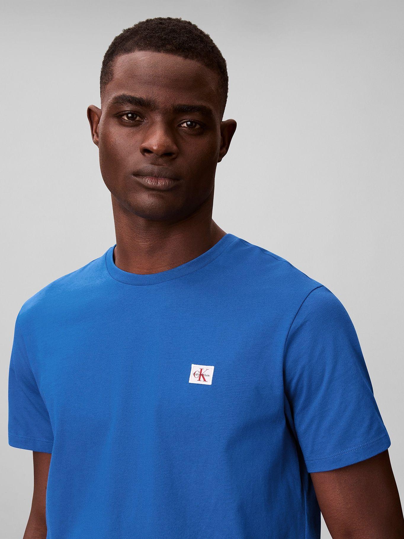 Polera Monograma Bagde 30S Azul Calvin Klein-4