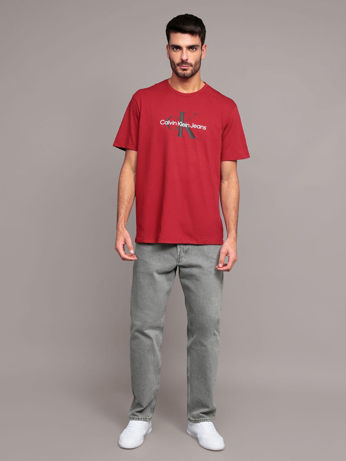 Polera Monogram Hombre Rojo Calvin Klein-1