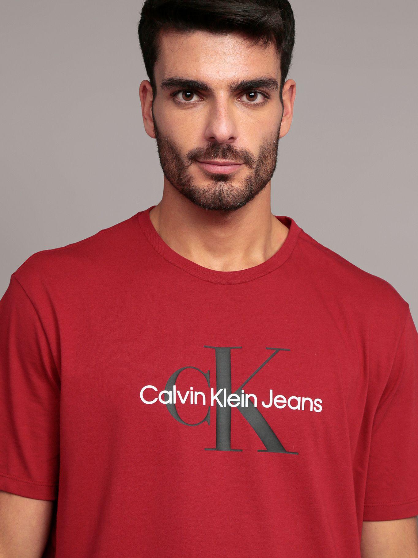 Polera Monogram Hombre Rojo Calvin Klein-4