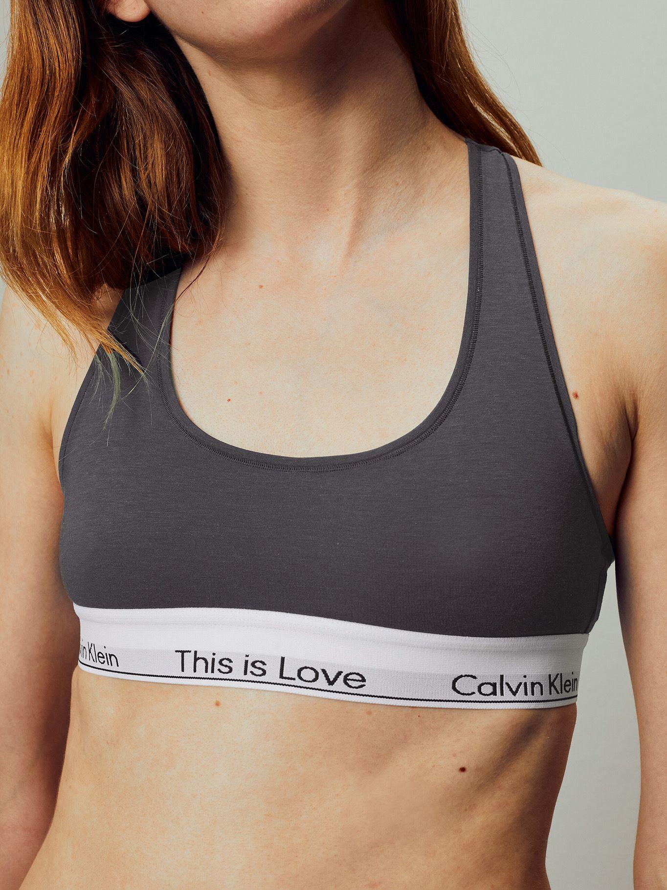 Bralette - Modern Cotton This Is Love Gris Calvin Klein-1