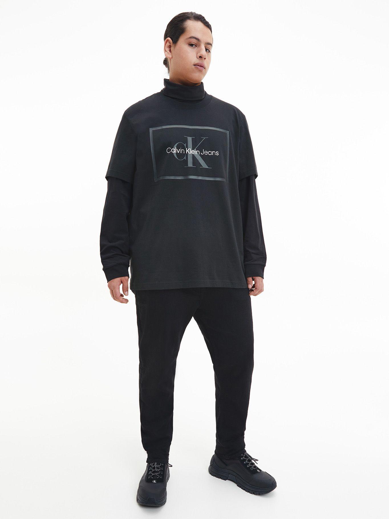 Polera Monologo Mesh Negro Calvin Klein-4