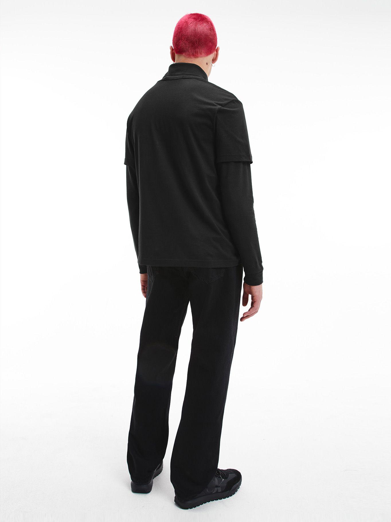 Polera Monologo Mesh Negro Calvin Klein-2