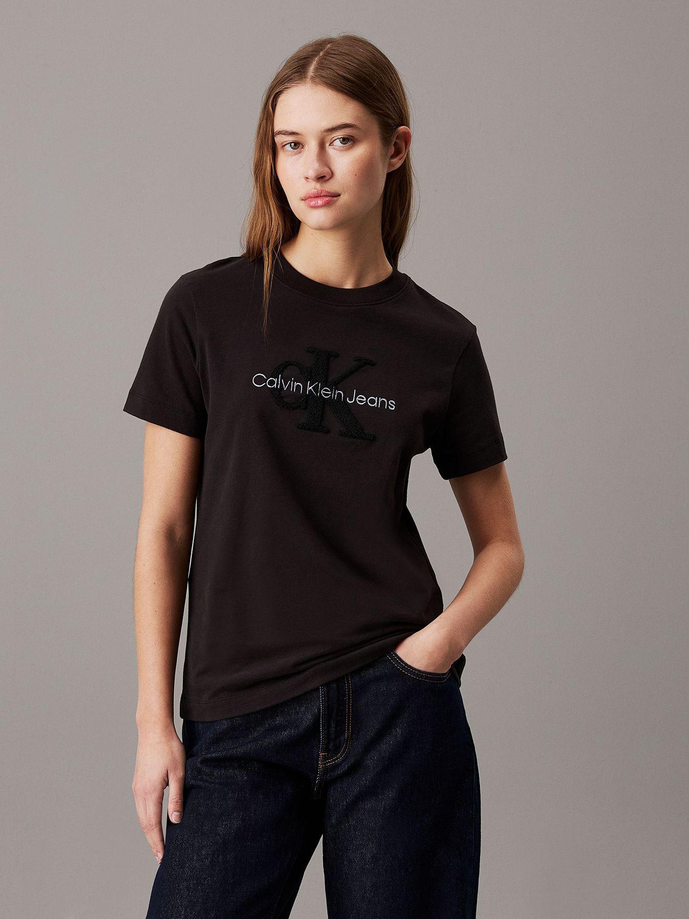 Polera Chenille Monologo-Negro Calvin Klein-0