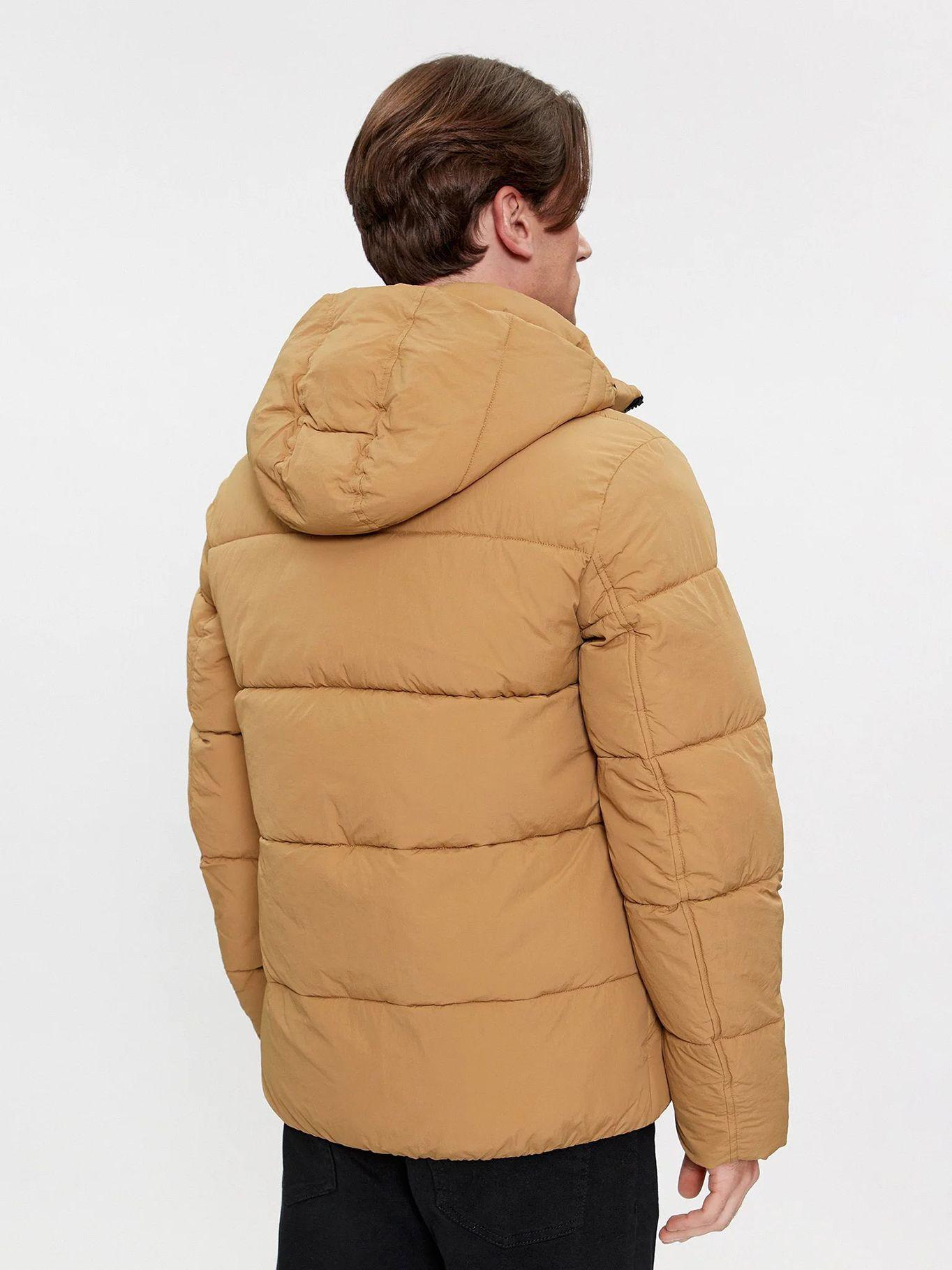 Parka Crinkle Nylon Puffer Café Calvin Klein-2