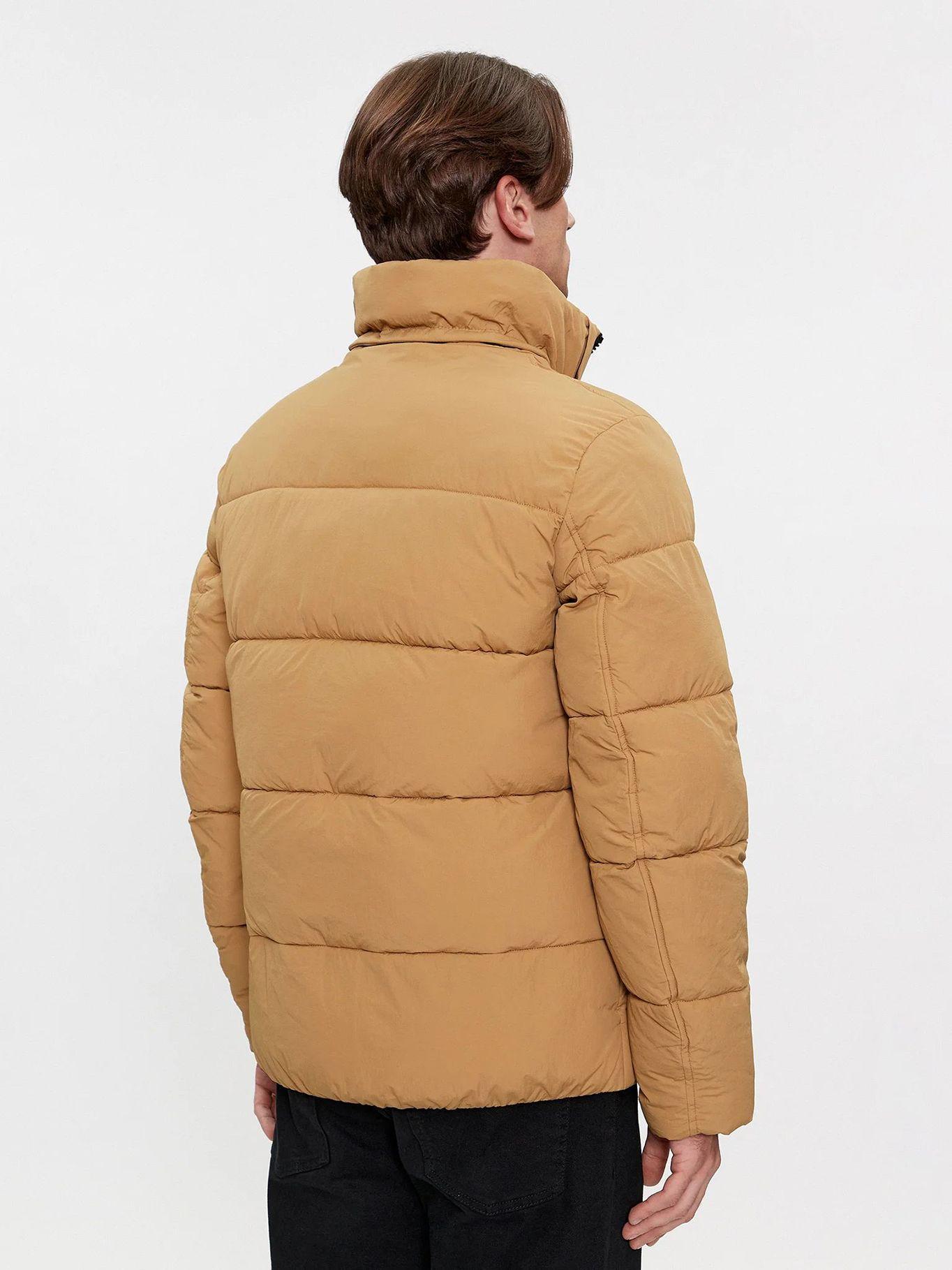 Parka Crinkle Nylon Puffer Café Calvin Klein-3