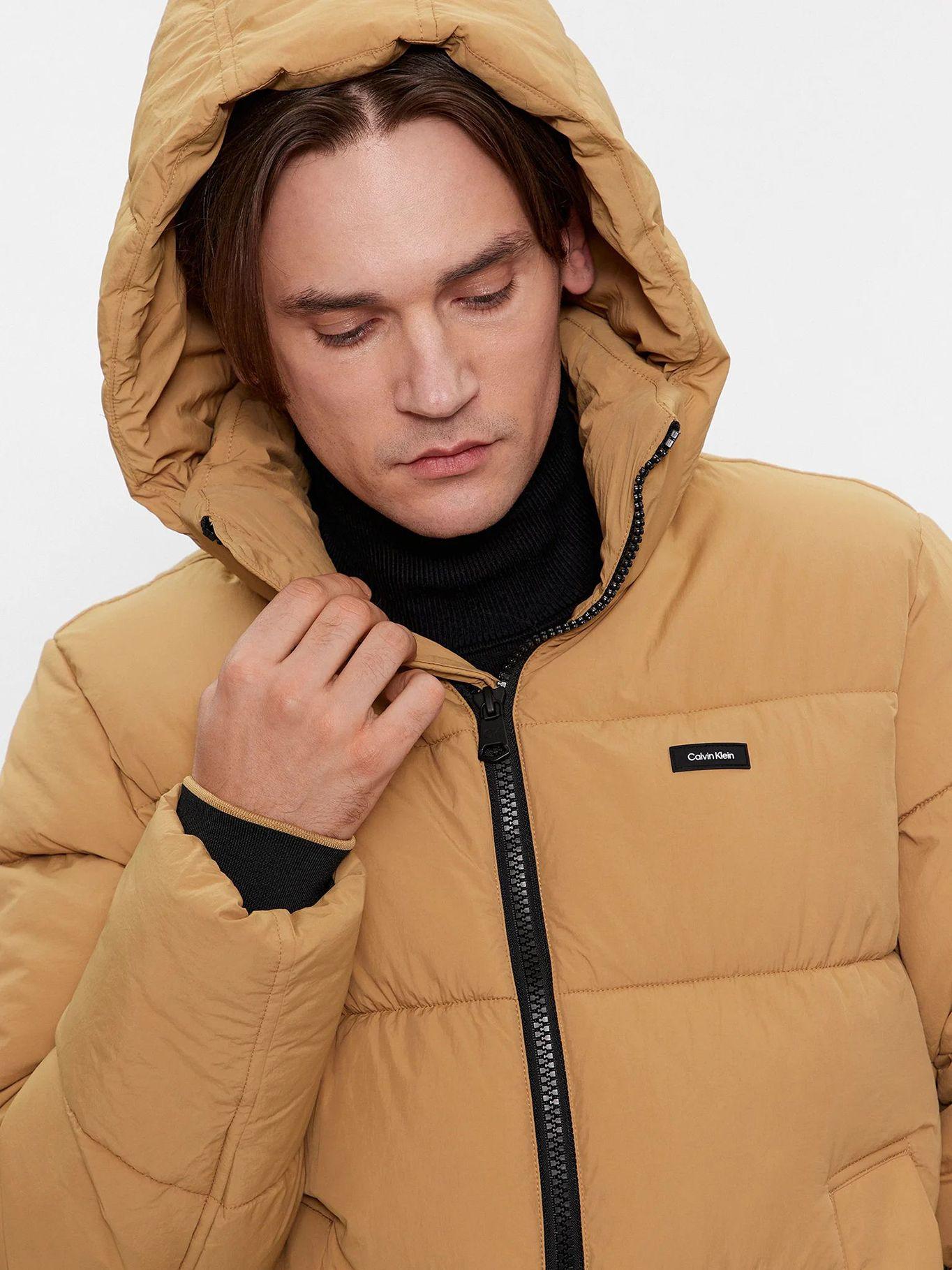 Parka Crinkle Nylon Puffer Café Calvin Klein-4