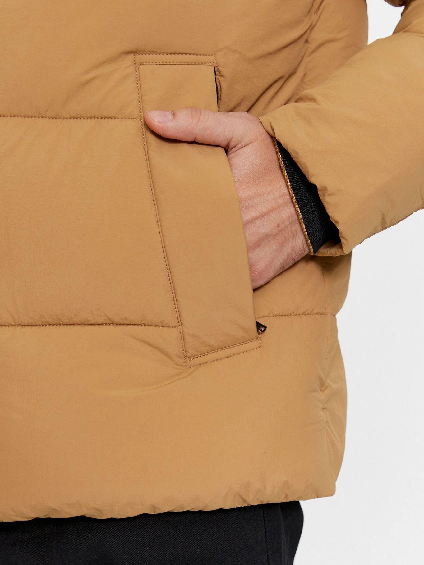 Parka Crinkle Nylon Puffer Café Calvin Klein-5