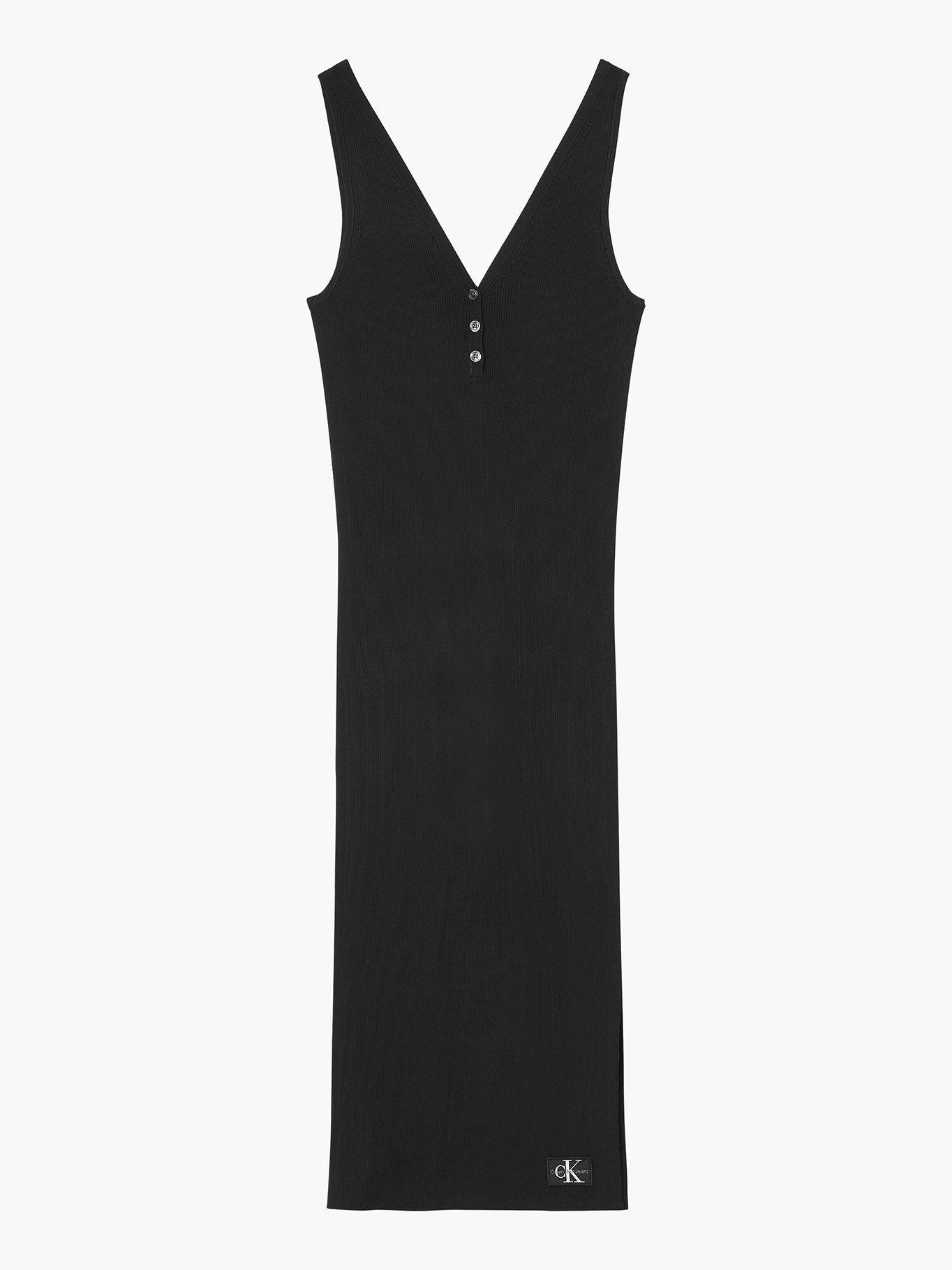 Vestido Badge Negro Calvin Klein-4