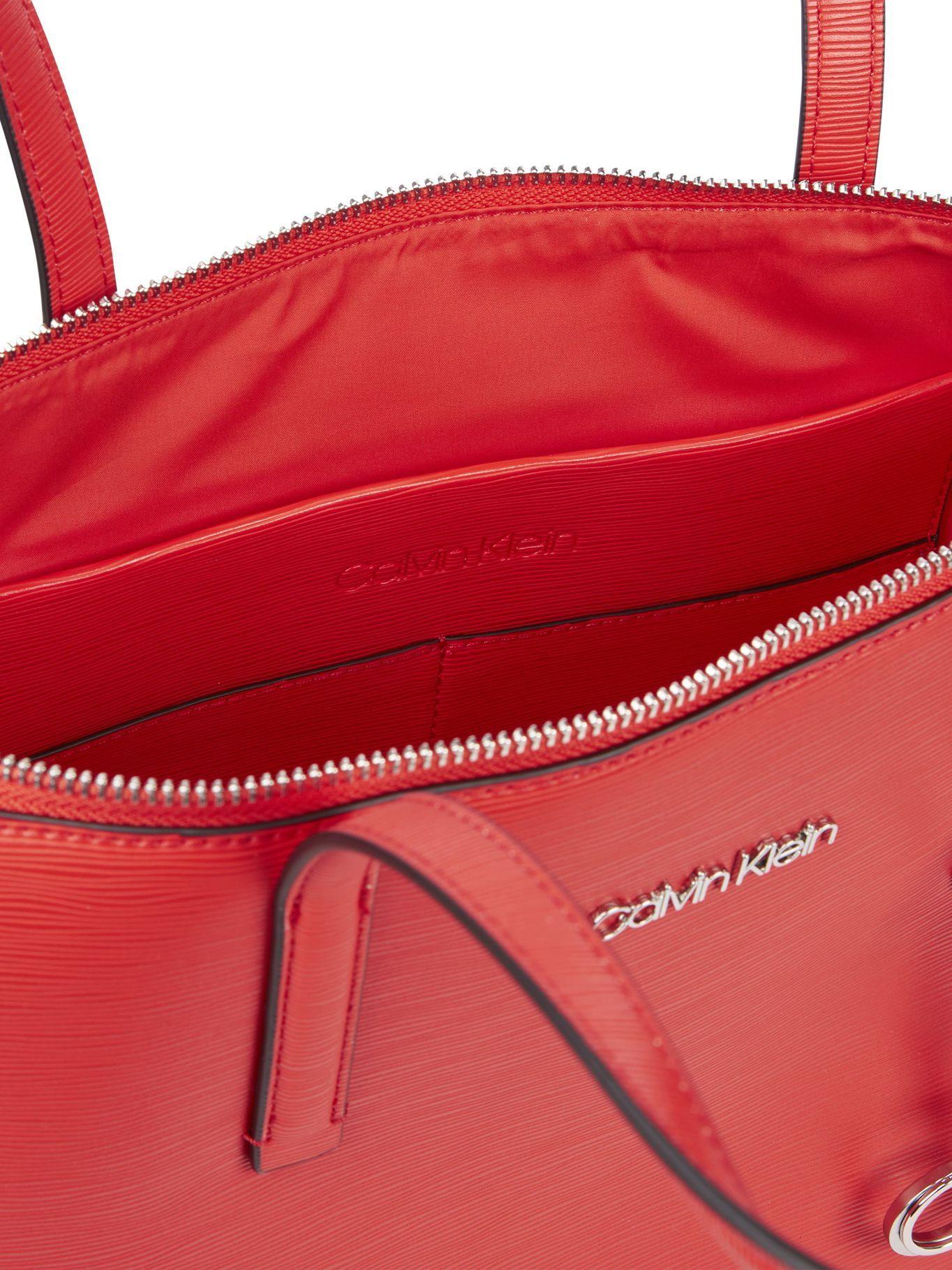 Cartera Shopper Ck Must Rojo Calvin Klein-2