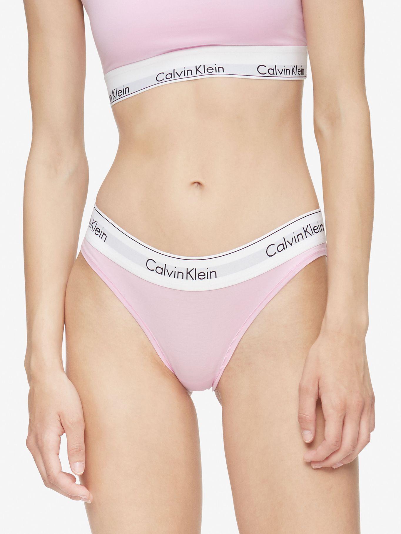 Calzón Bikini Modern Cotton Rosa Calvin Klein-1