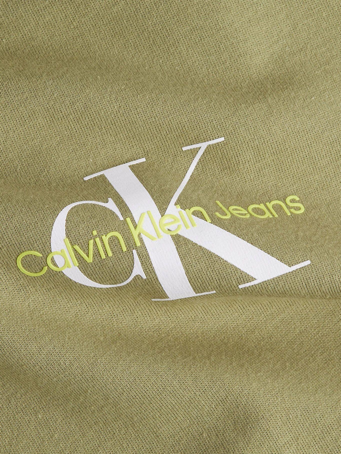 Polera Monogram Logo Verde Olivo Calvin Klein-1