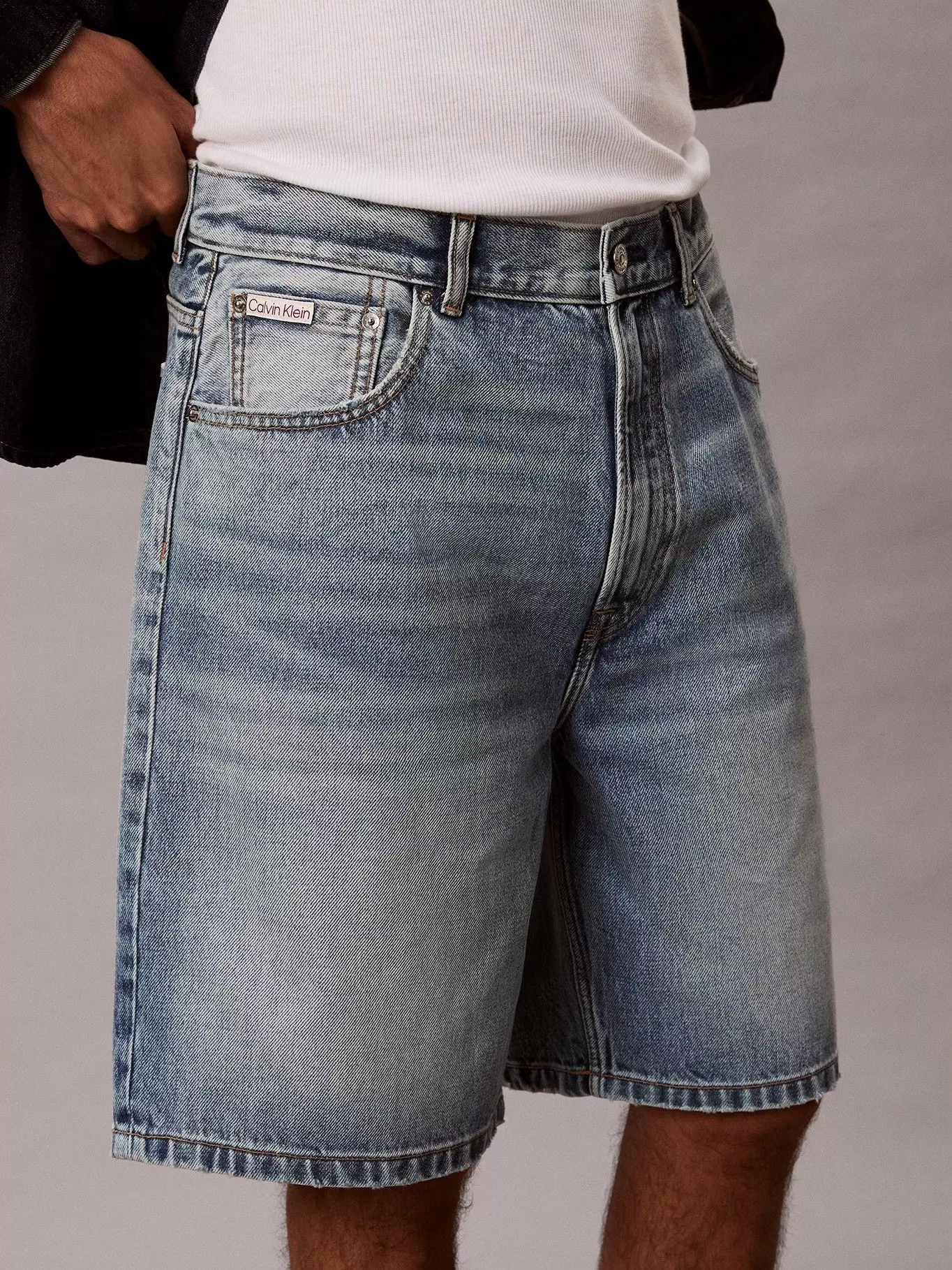 Short Denim Vintage 90S Azul Calvin Klein-1