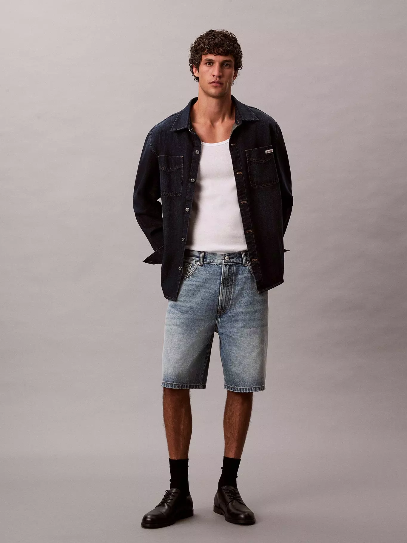 Short Denim Vintage 90S Azul Calvin Klein-2