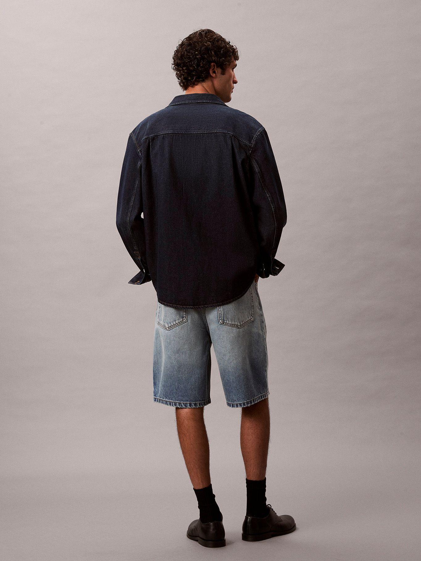 Short Denim Vintage 90S Azul Calvin Klein-3