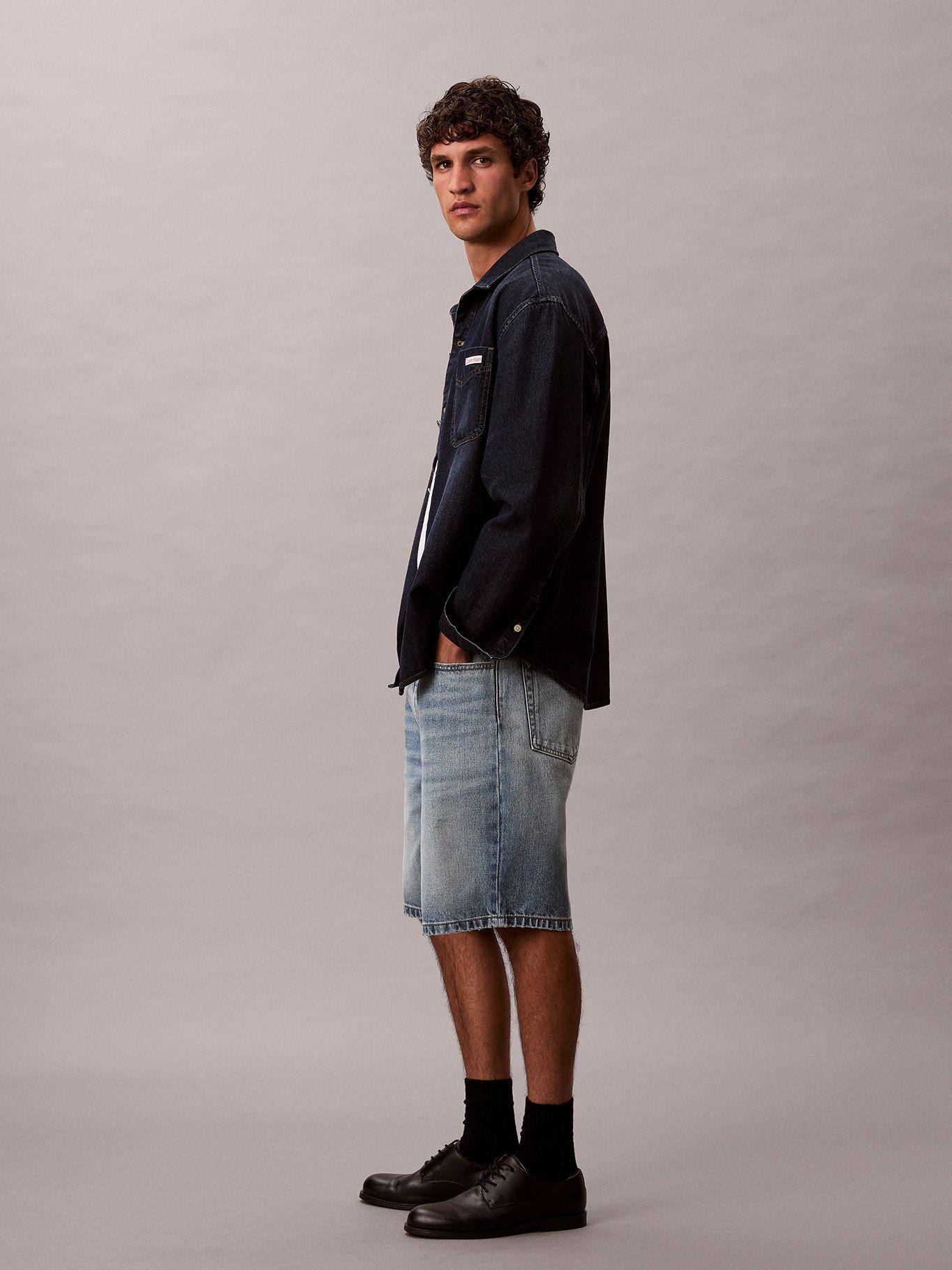 Short Denim Vintage 90S Azul Calvin Klein-4