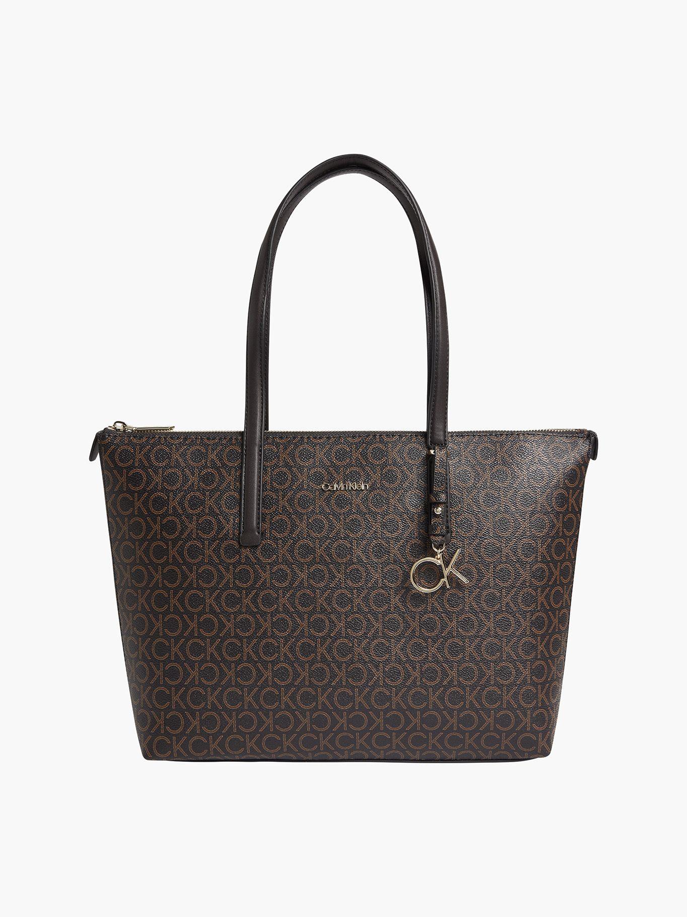 Cartera Ck Must Shopper Md Mono Café Calvin Klein-0