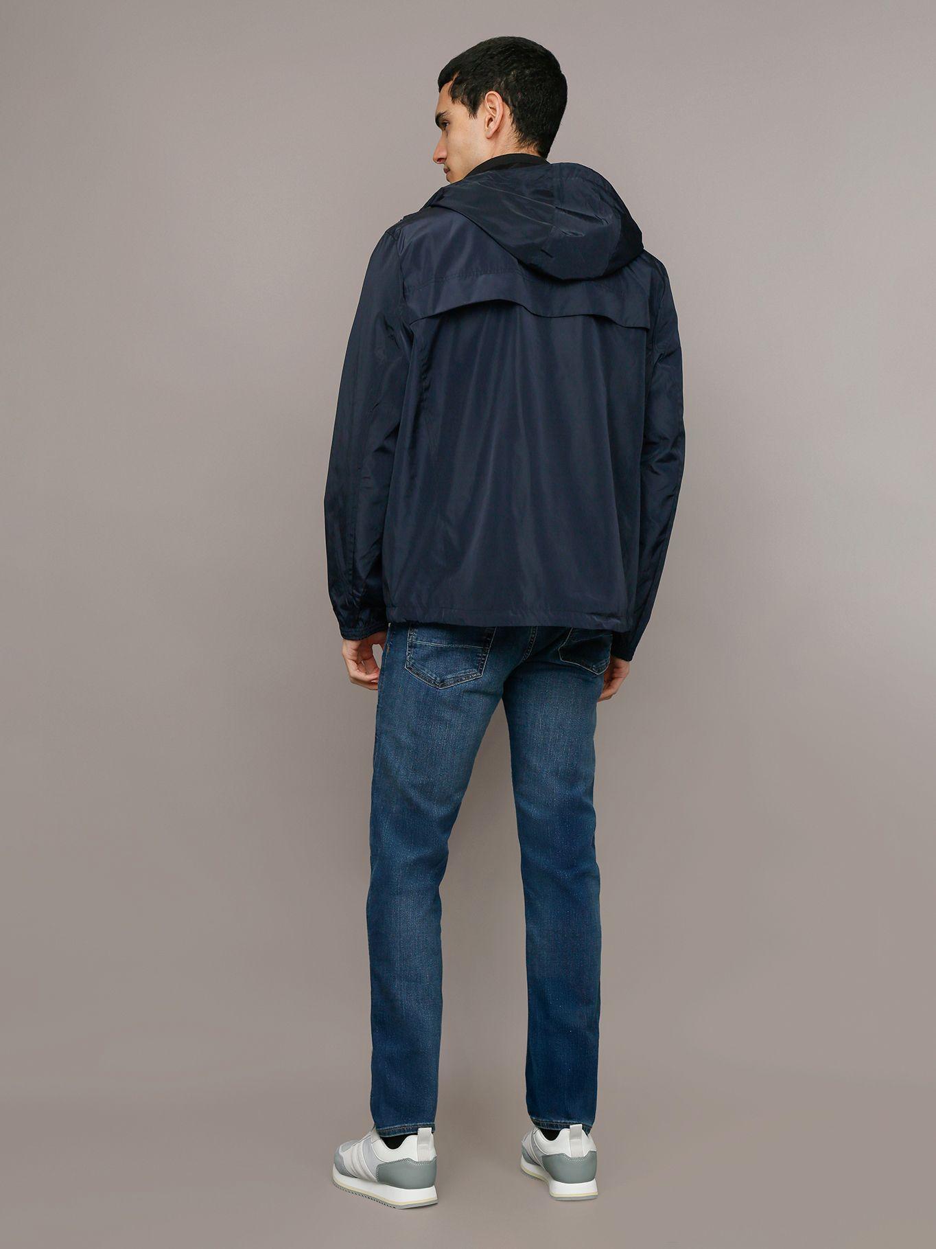 Chaqueta Ligera con Gorro Azul Calvin Klein-2