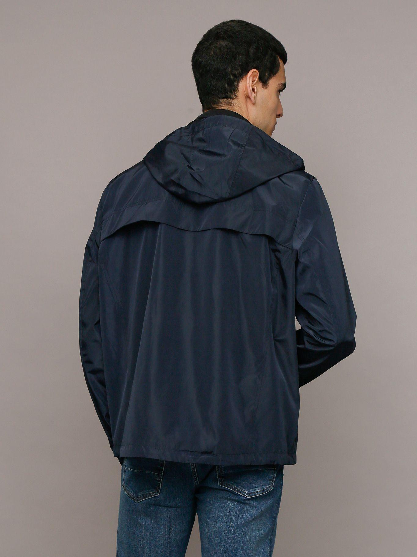 Chaqueta Ligera con Gorro Azul Calvin Klein-3