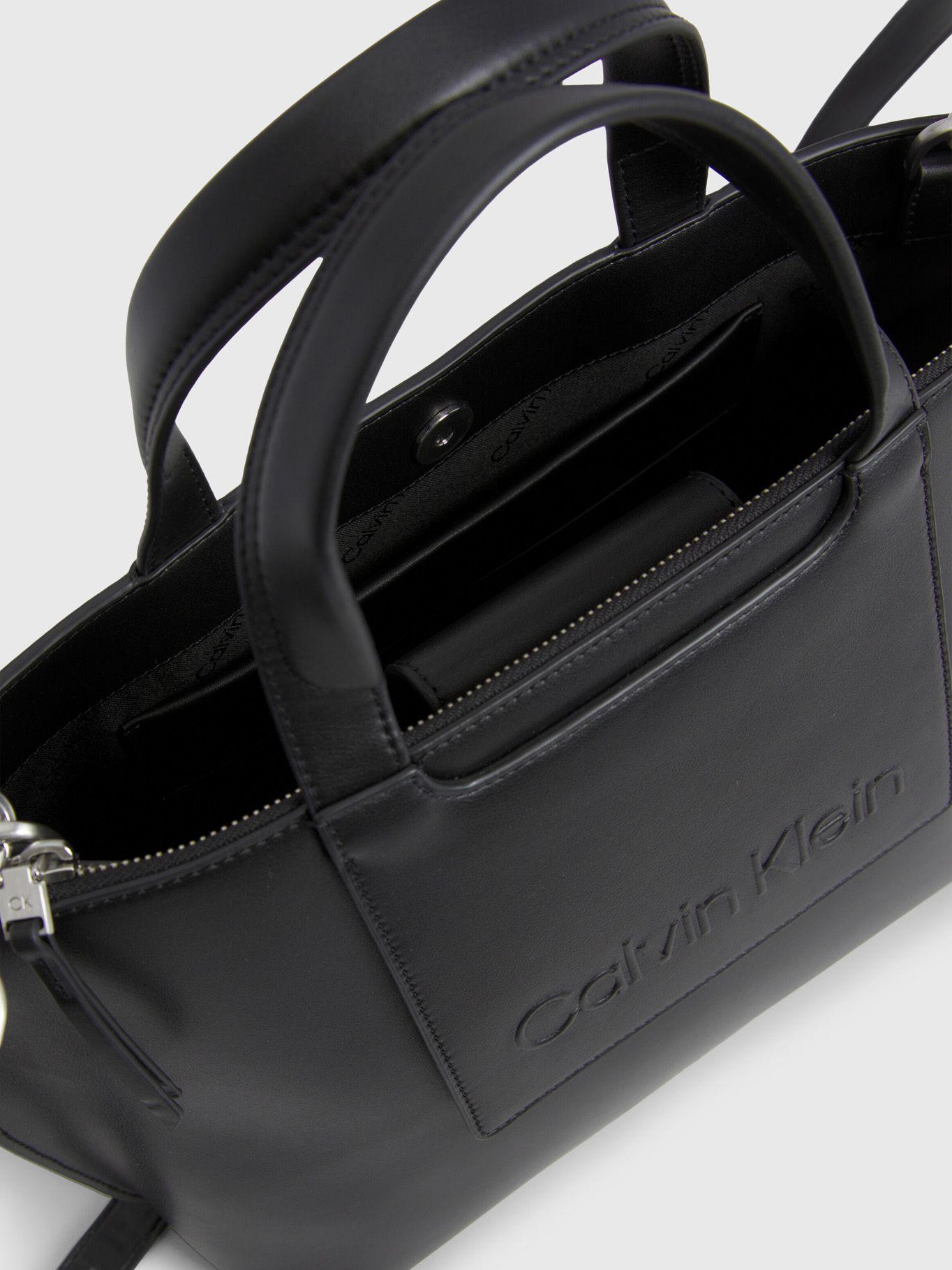 Cartera Tote Ck Set Medium Negro-2