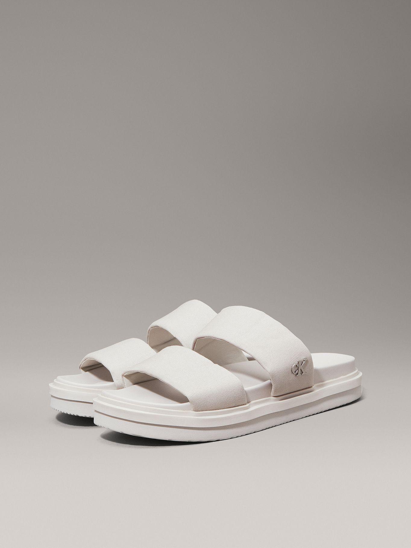 Sandalias de Lona Flat Molded Beige Calvin Klein-0