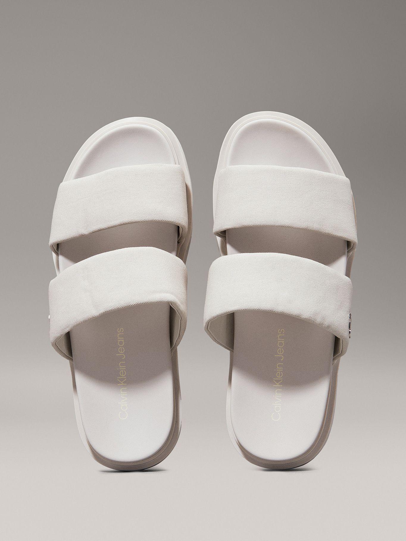 Sandalias de Lona Flat Molded Beige Calvin Klein-2