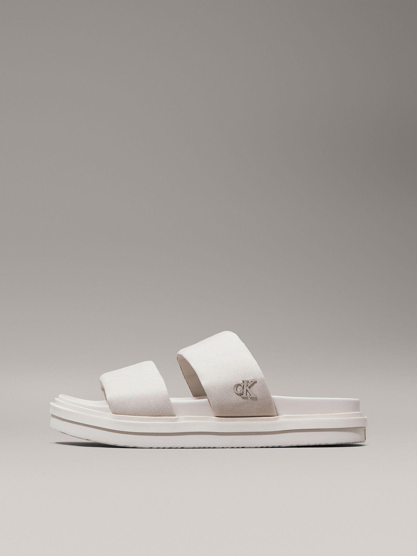 Sandalias de Lona Flat Molded Beige Calvin Klein-5