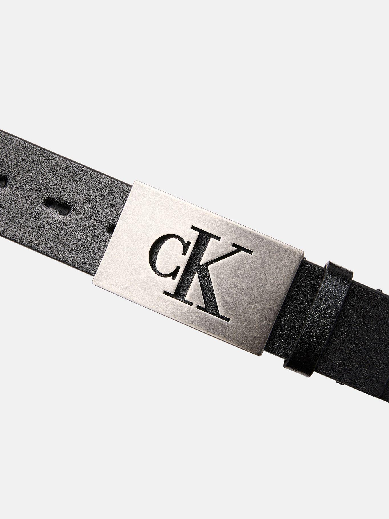 Cinturón Cuero Liso Negro Calvin Klein-2