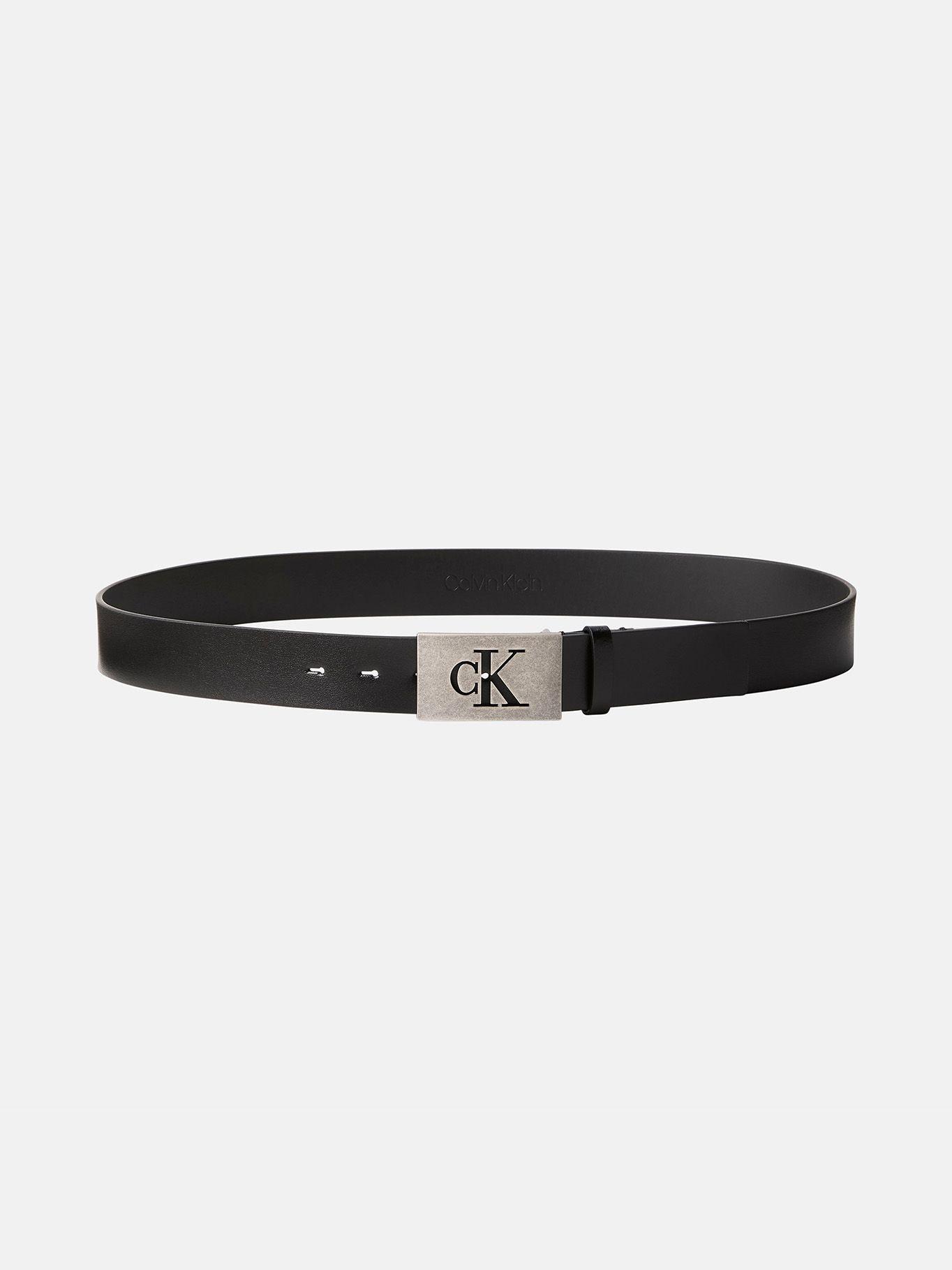 Cinturón Cuero Liso Negro Calvin Klein-3