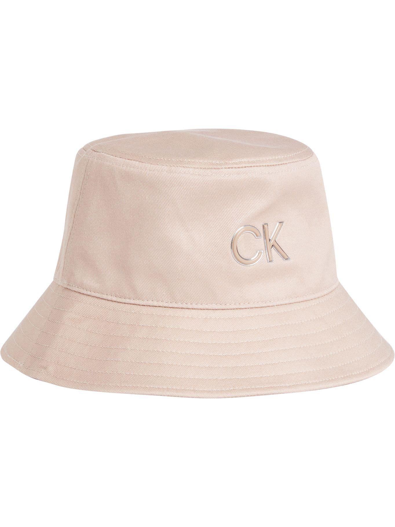 Sombrero de pescador con logo de metal Rosado Calvin Klein-0