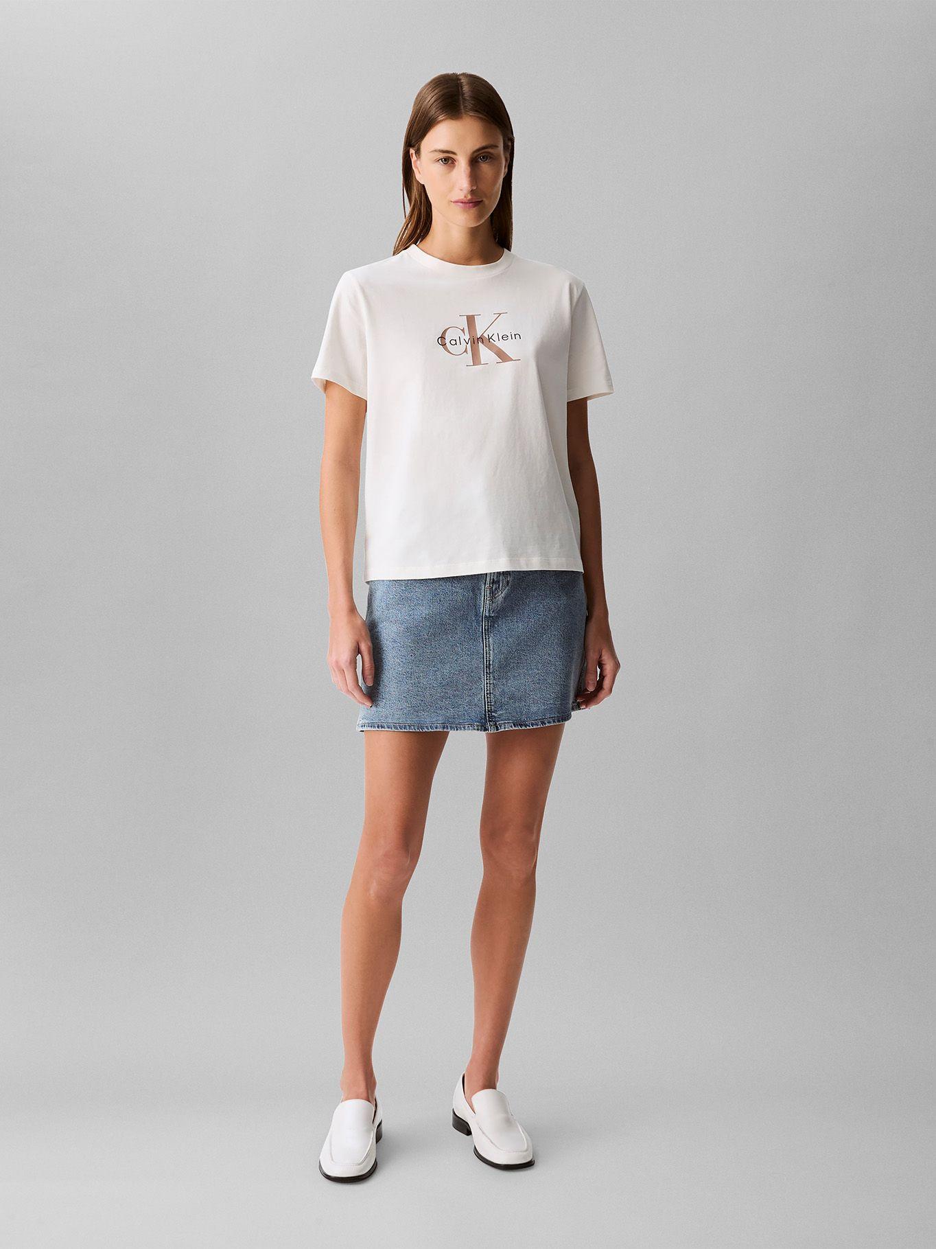 Polera Classic Monogram Hero Blanco Calvin Klein-1