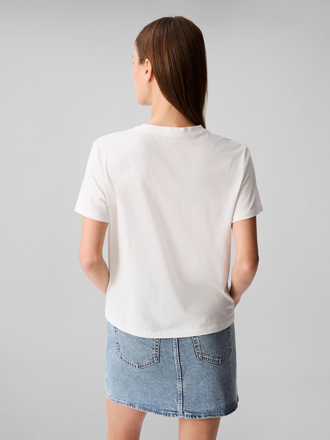 Polera Classic Monogram Hero Blanco Calvin Klein-2