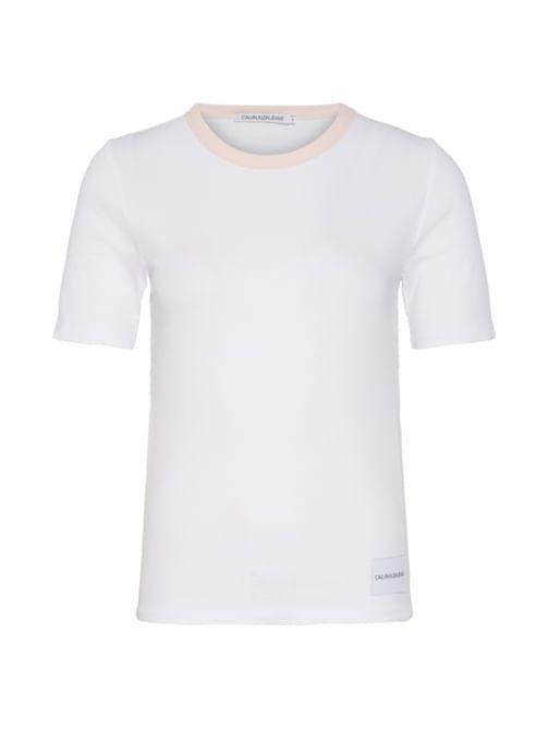 Polera De Contraste Blanco Calvin Klein Jeans-0