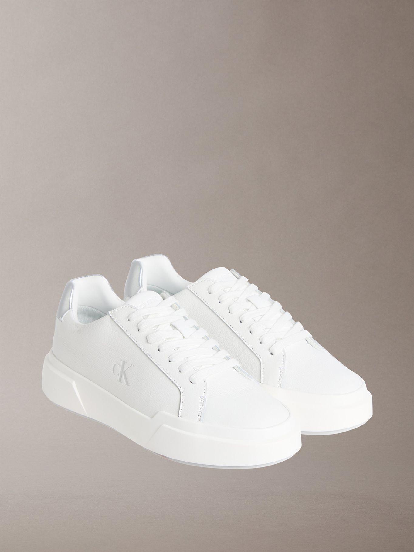 Zapatillas Chunky de Cuero Blanco Calvin Klein-0