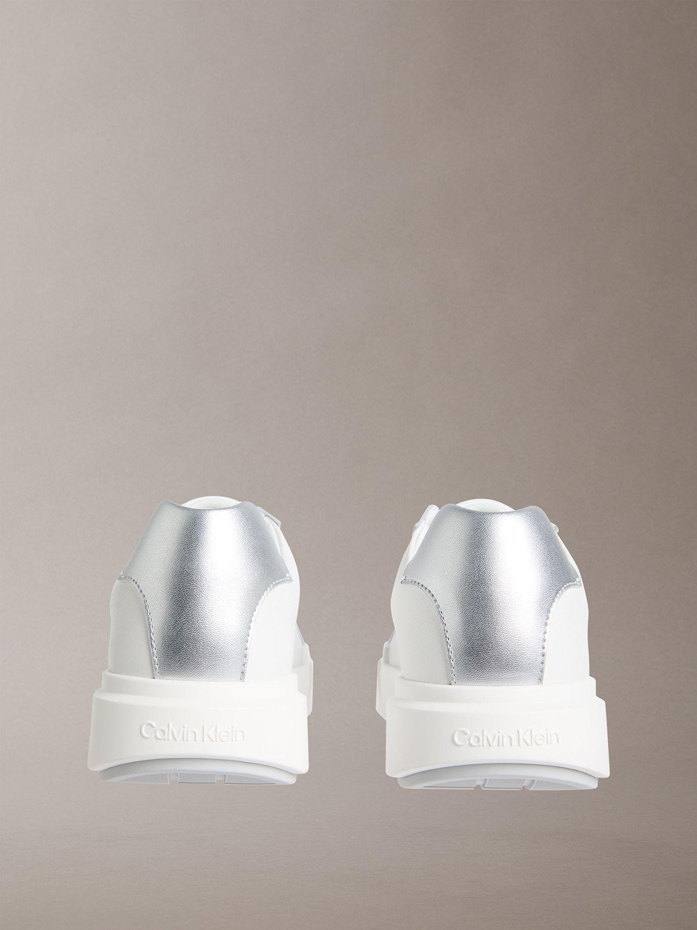 Zapatillas Chunky de Cuero Blanco Calvin Klein-1