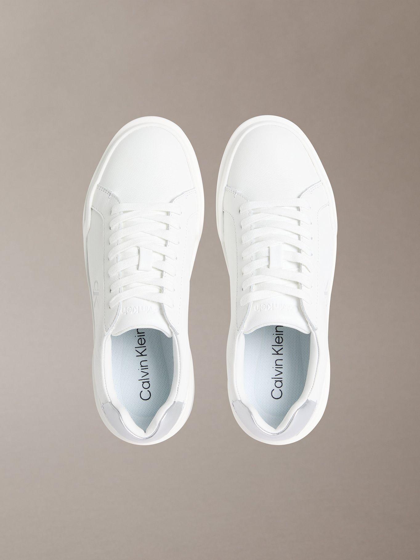 Zapatillas Chunky de Cuero Blanco Calvin Klein-2