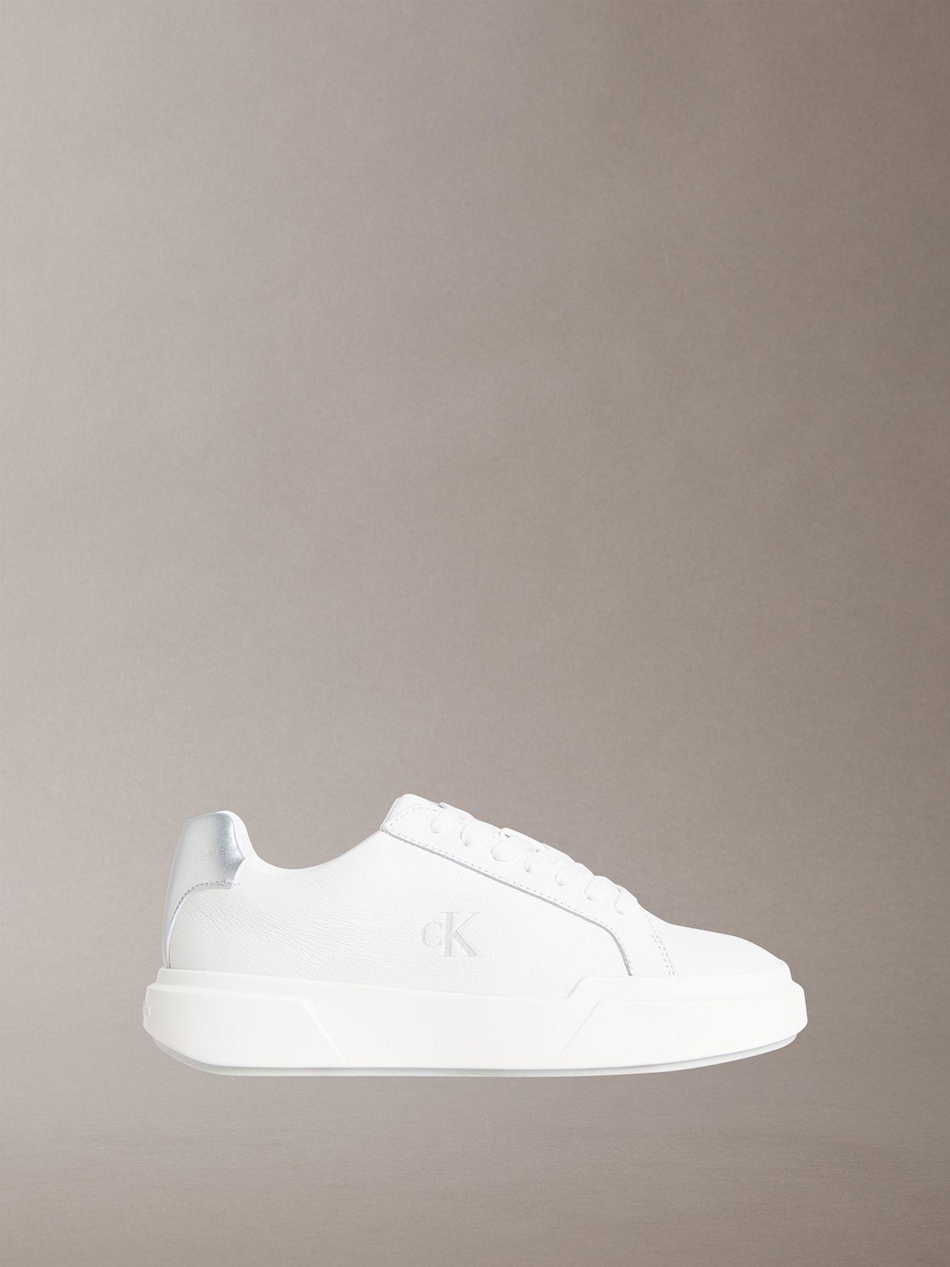 Zapatillas Chunky de Cuero Blanco Calvin Klein-4