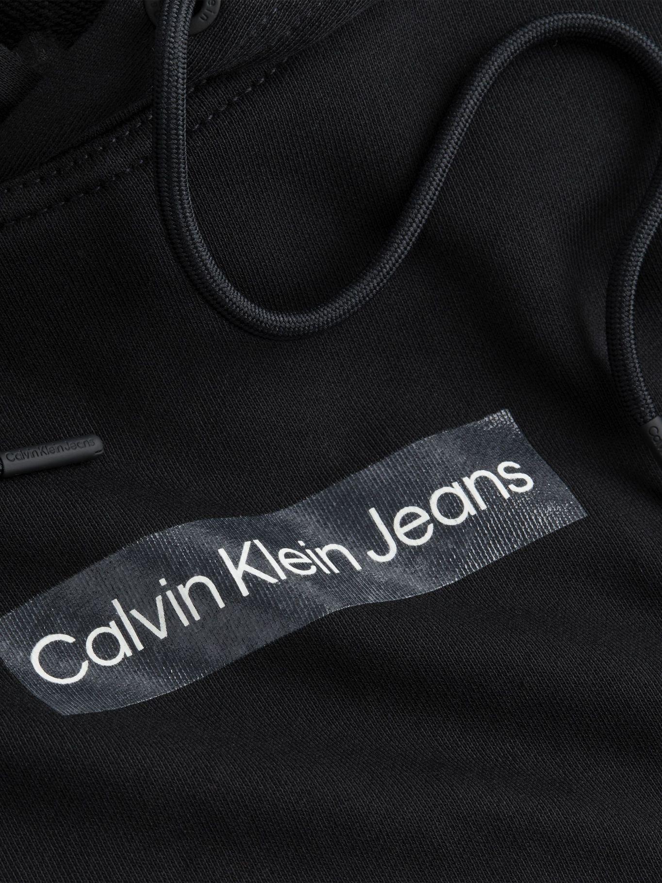 Hoodie Slogan Negro BEH Calvin Klein-2