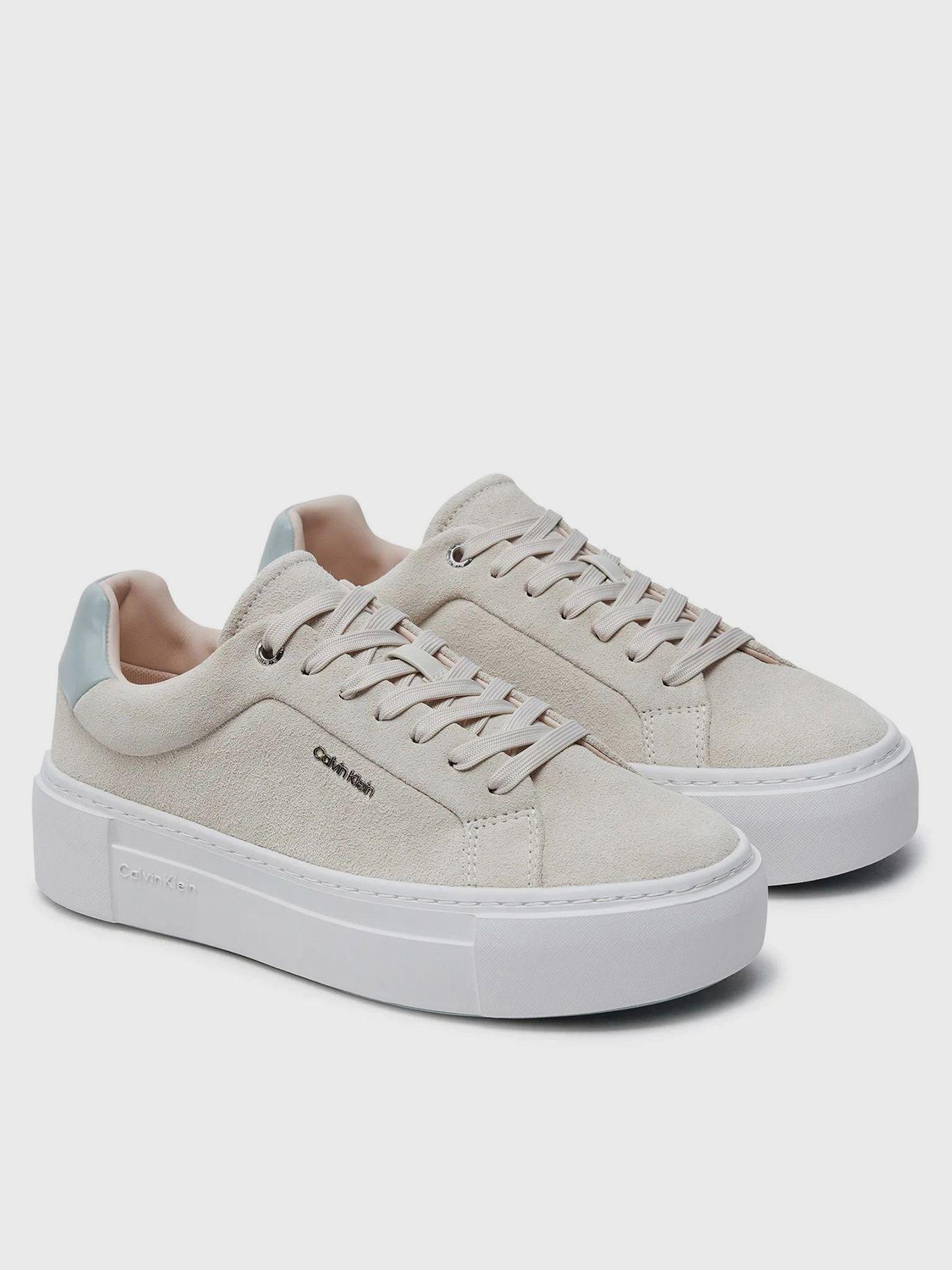 Zapatillas de ante de plataforma Beige Calvin Klein-0