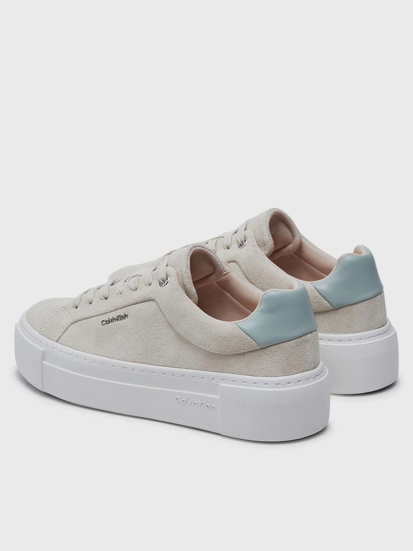 Zapatillas de ante de plataforma Beige Calvin Klein-1