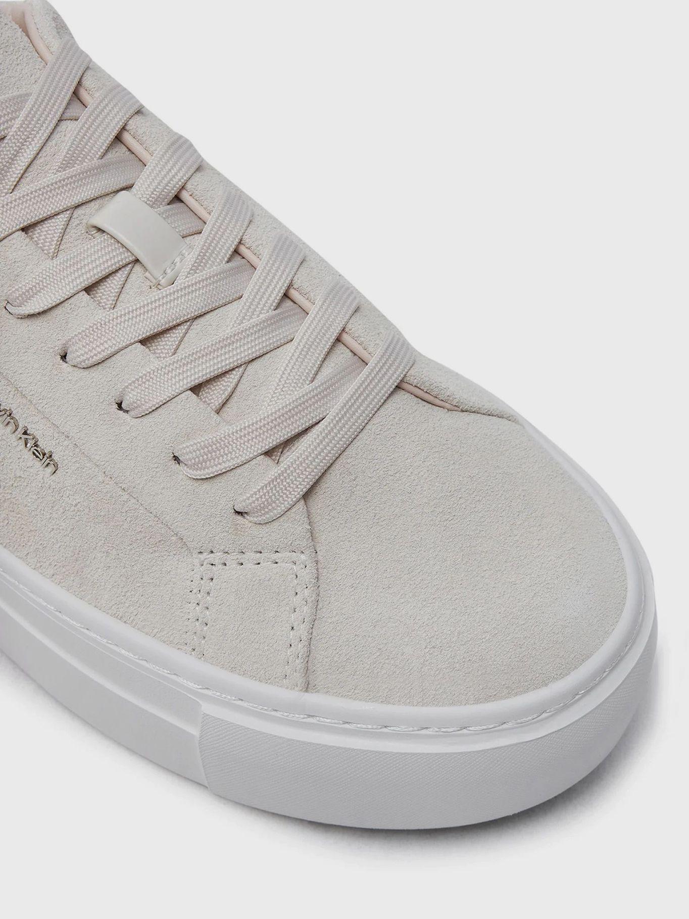 Zapatillas de ante de plataforma Beige Calvin Klein-5