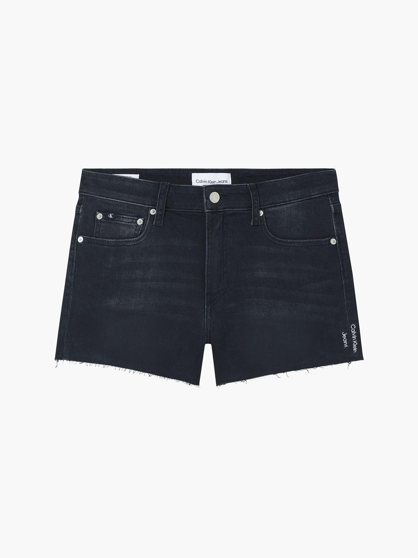 Short Mid Rise Negro Calvin Klein-4