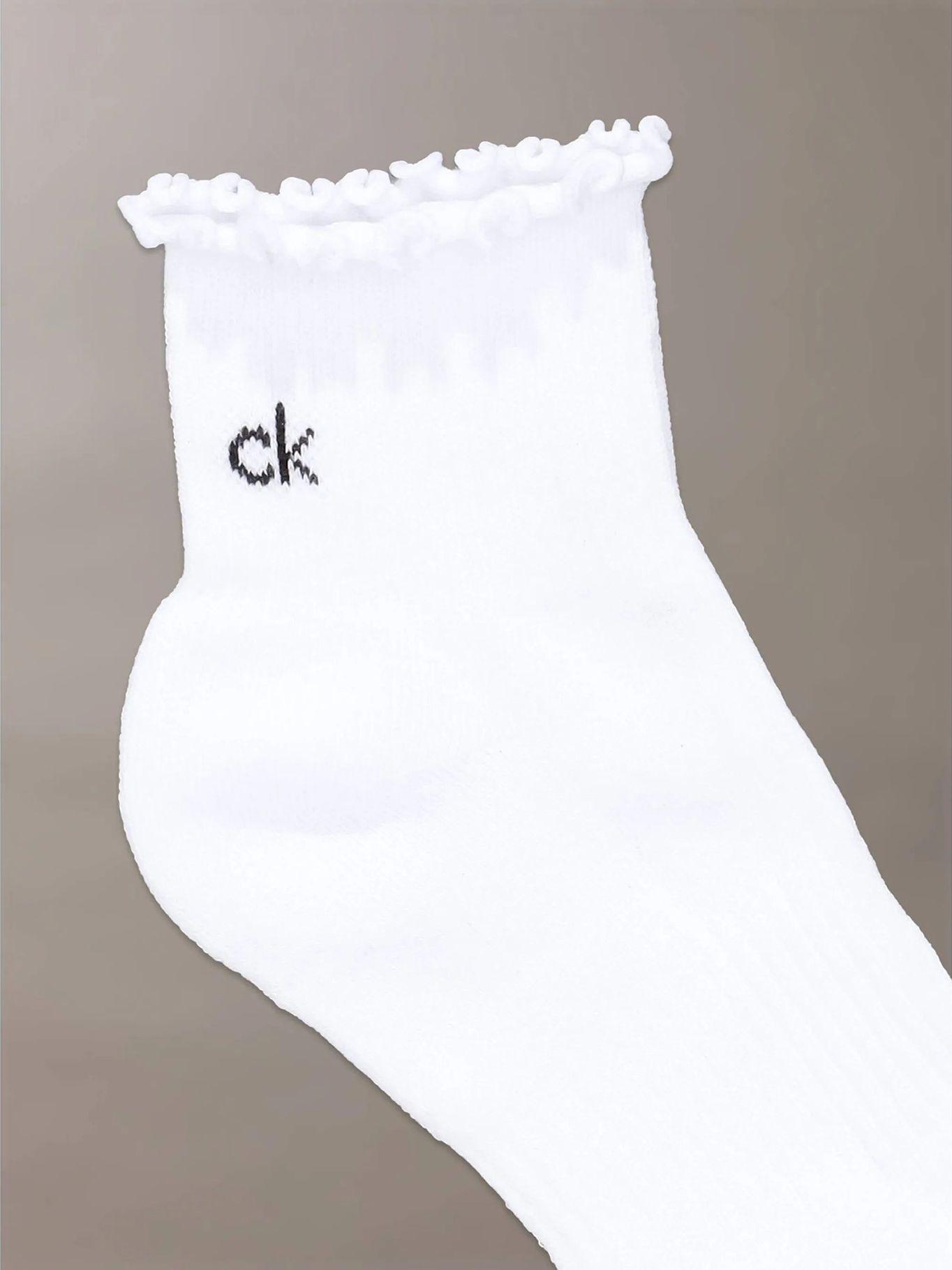 Pack 3 Calcetines Cushion Ruffle Blanco Calvin Klein-2