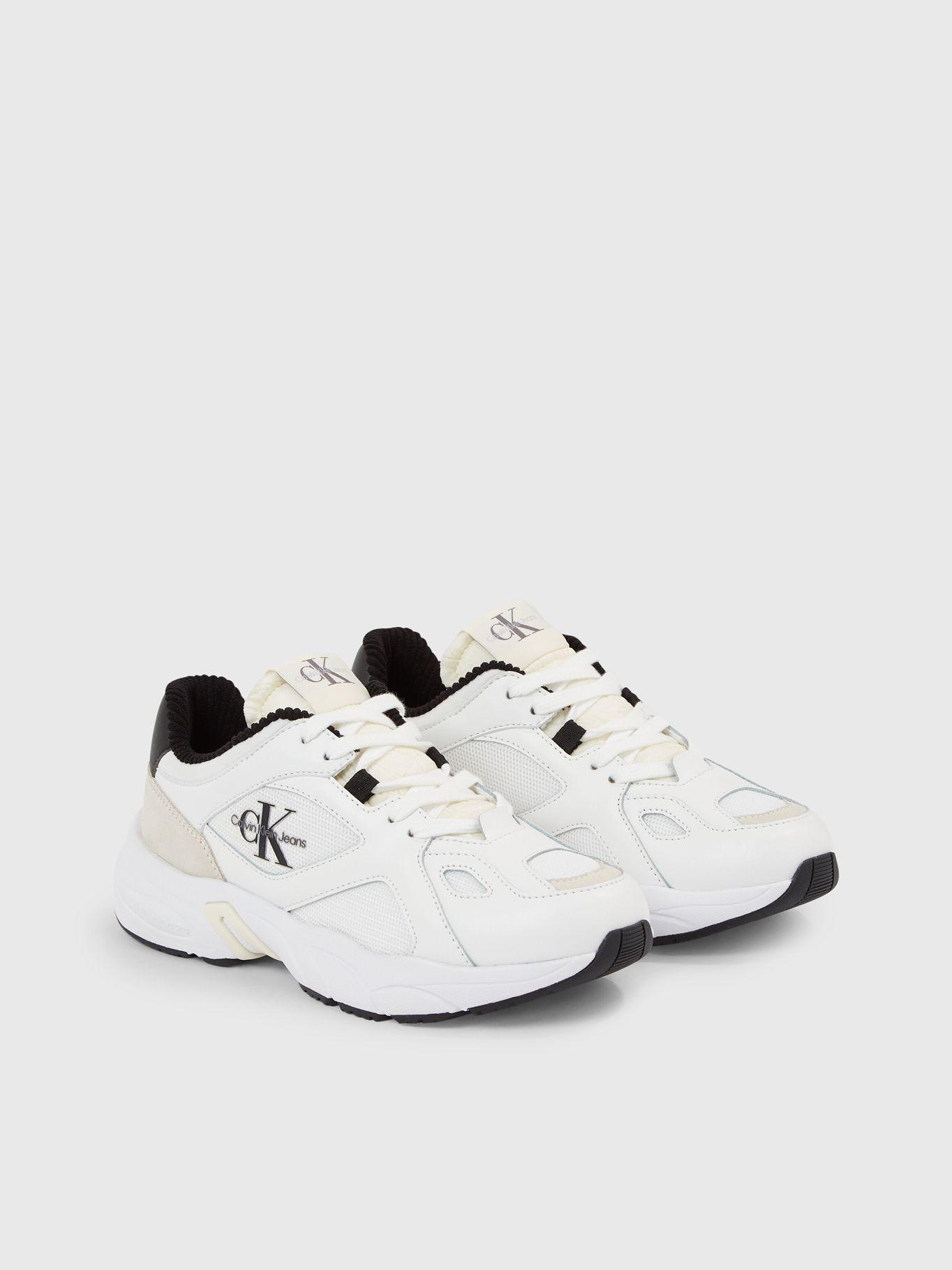 Zapatilla Retro Runner Lace Up Blanco Calvin Klein-0