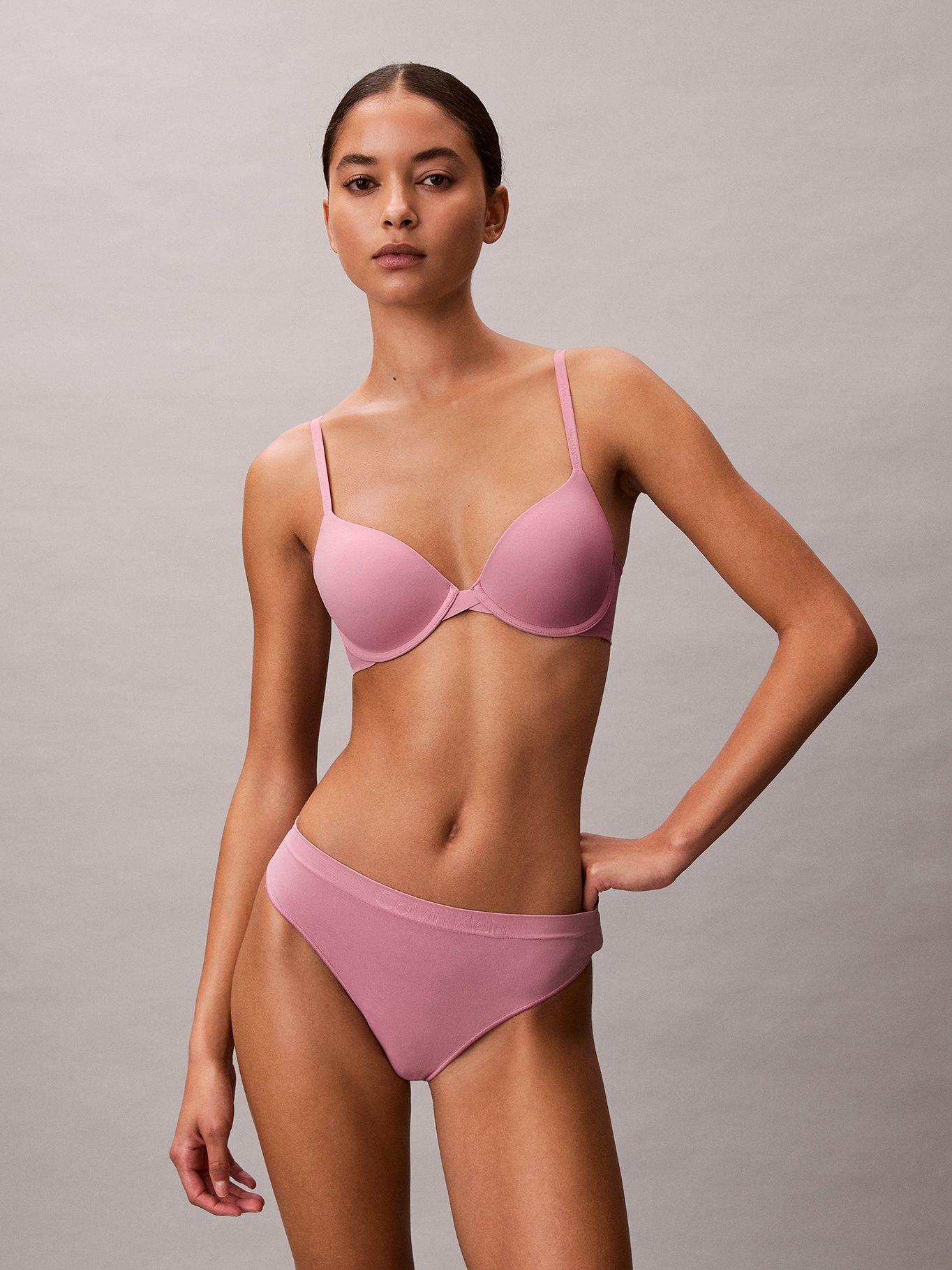 Colaless Bonded Flex Seamless Rosado Calvin Klein-0