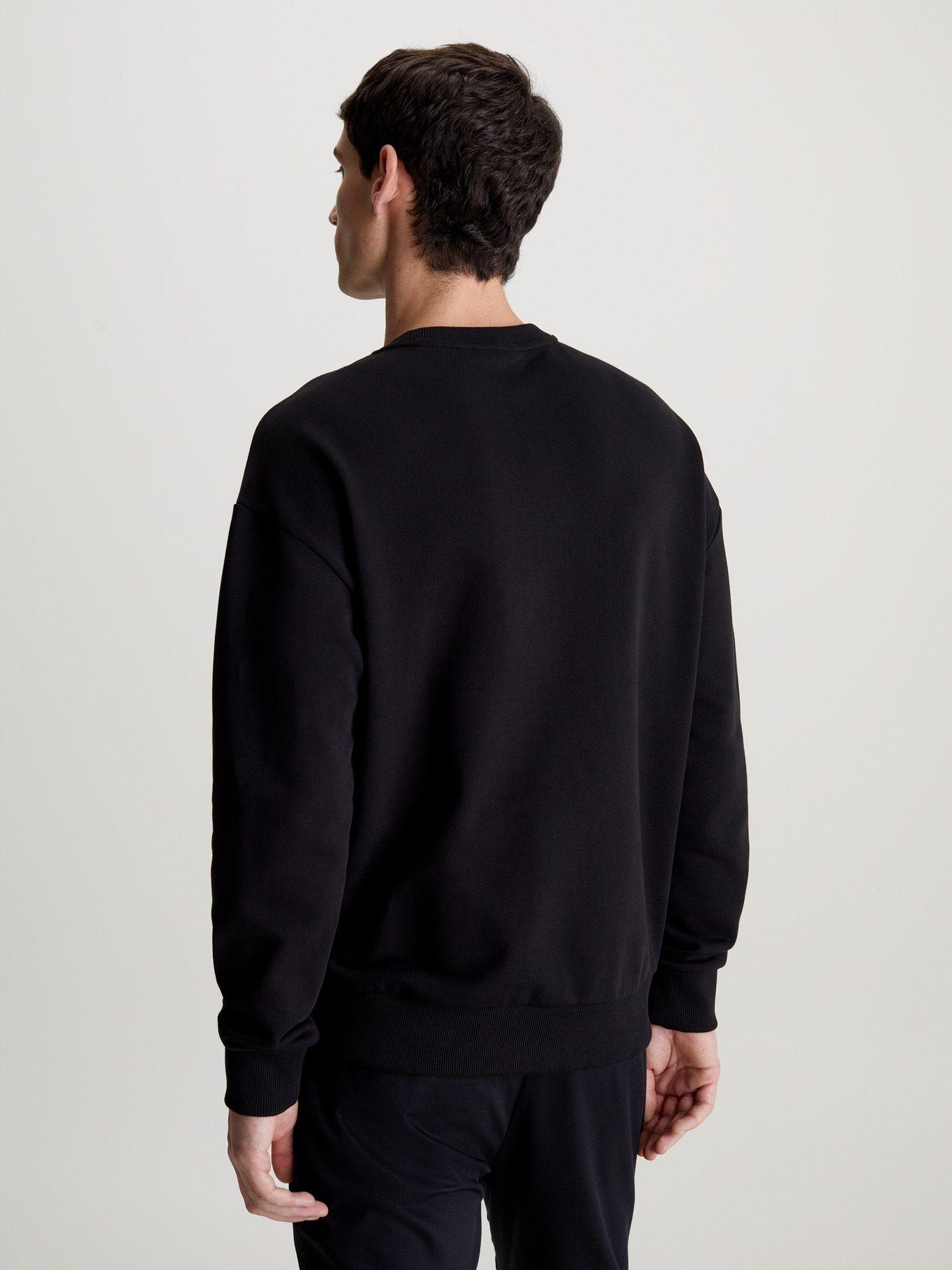 Polerón Diffused Logo Negro Calvin Klein-2