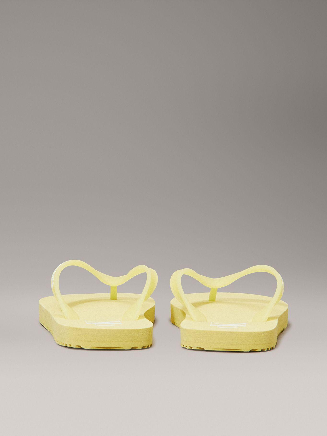 Sandalias Transparente con Logo Amarillo Calvin Klein-1