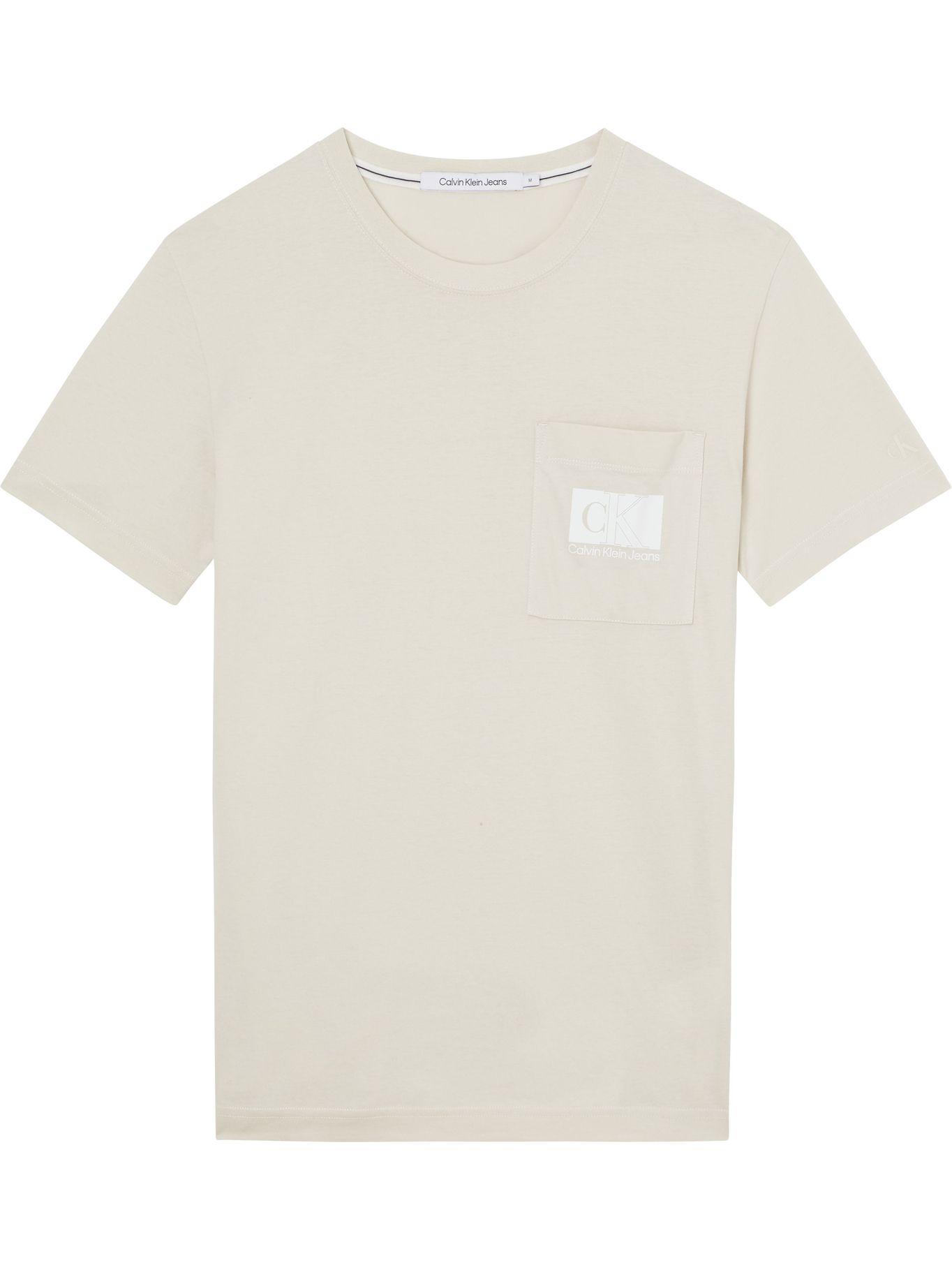 Polera Box Pocket Beige Calvin Klein-0
