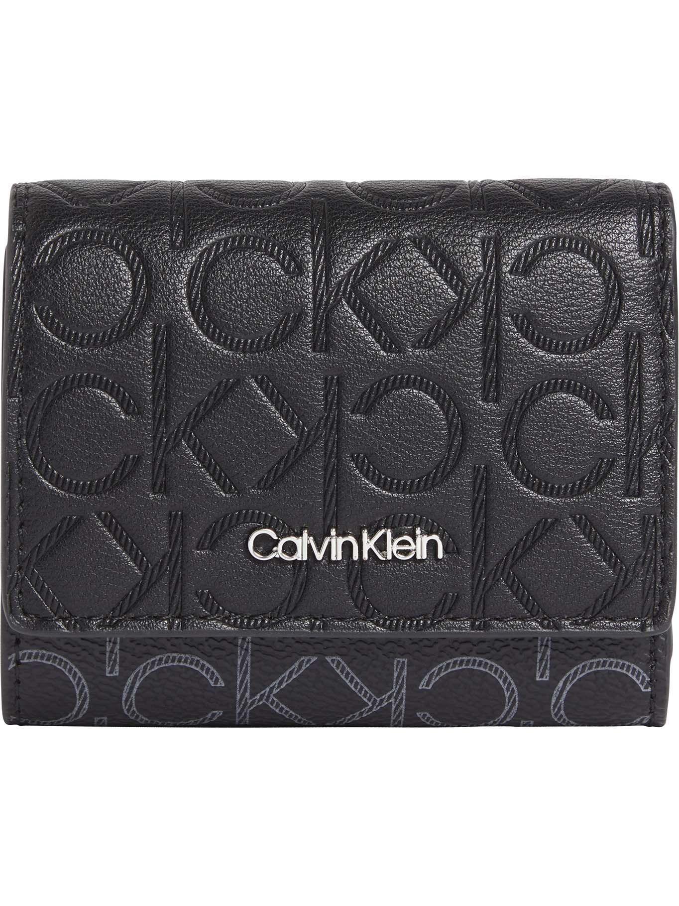 Billetera Mono Mix Trifold XS Negro Calvin Klein-0