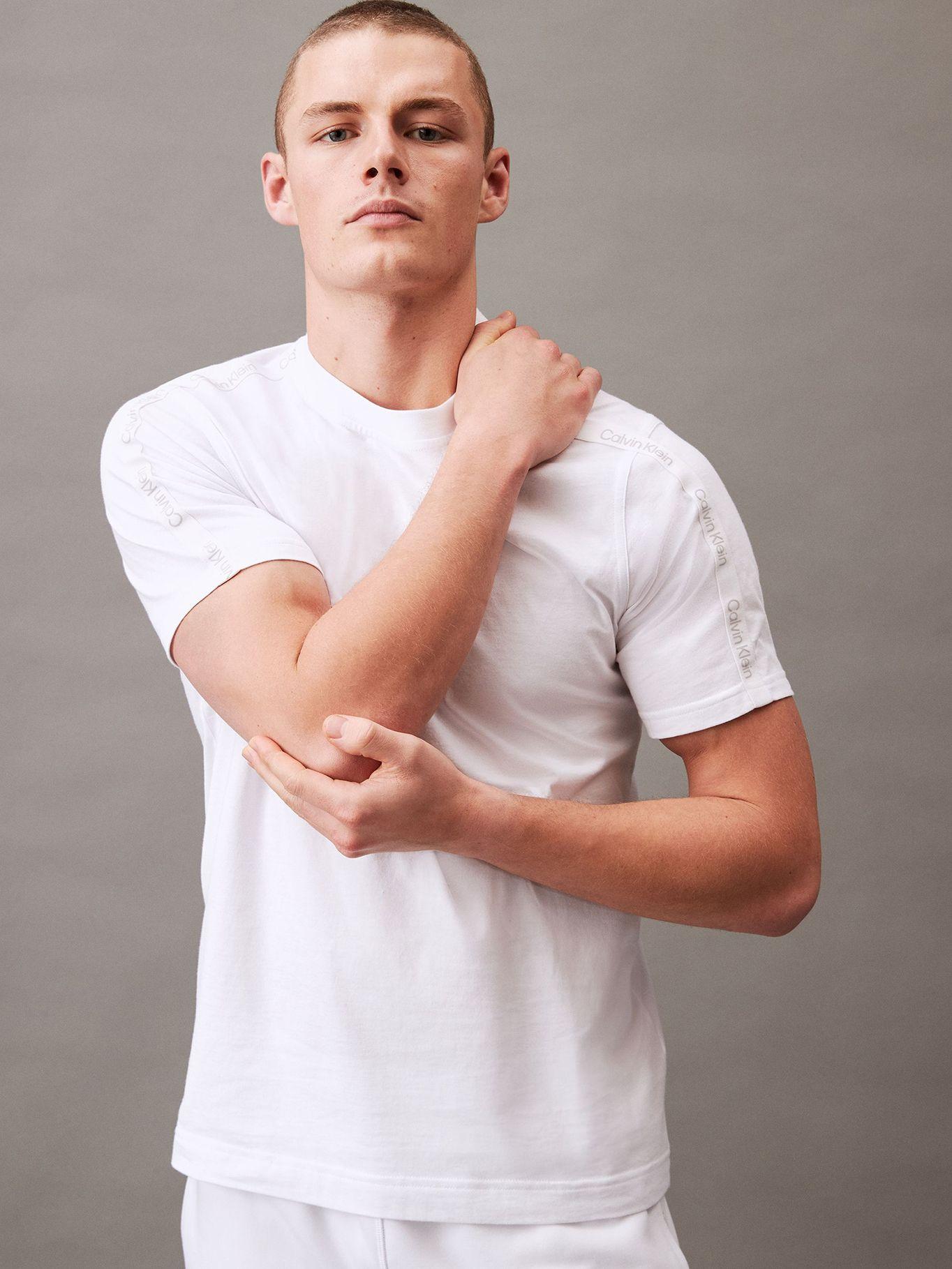 Polera Logo Tape Blanco Calvin Klein-0