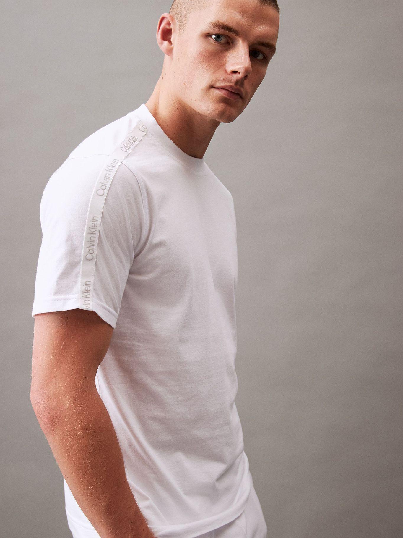 Polera Logo Tape Blanco Calvin Klein-4